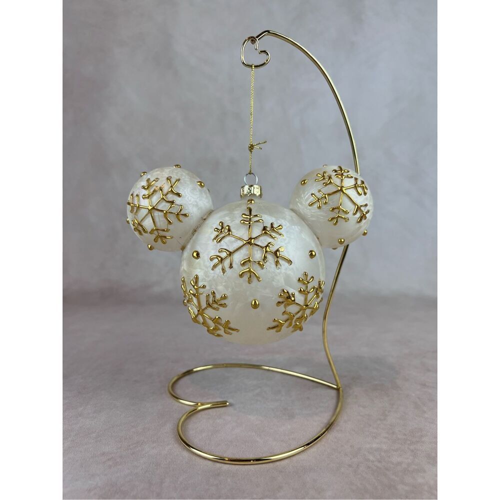 Disney Mickey Mouse Blown Glass Ornament Large